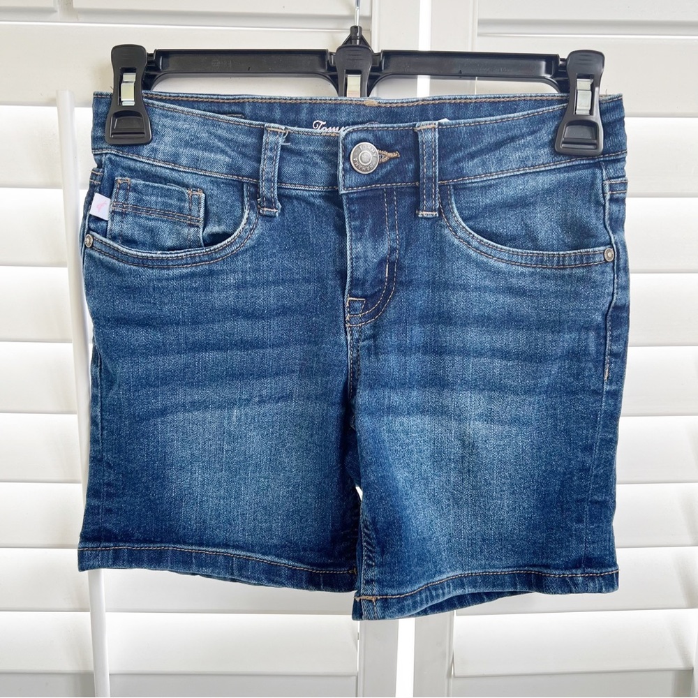 Tommy Bahama Adjustable Waist Denim Shorts Girls Size 10